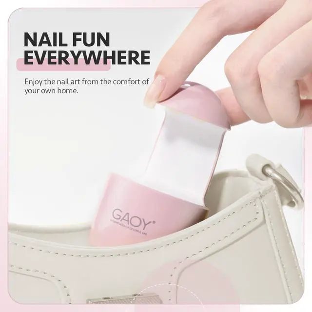 Alt view image 4 of 6 - Mini UV Light for Gel Nails, Small Curing Light, Eggshell LED Nail Lamp, Fast Curing, Pink