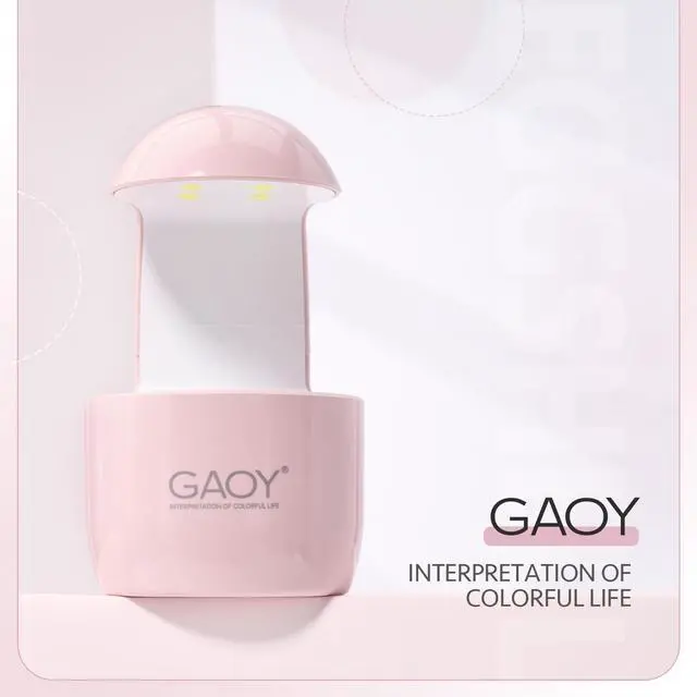 Alt view image 6 of 6 - Mini UV Light for Gel Nails, Small Curing Light, Eggshell LED Nail Lamp, Fast Curing, Pink
