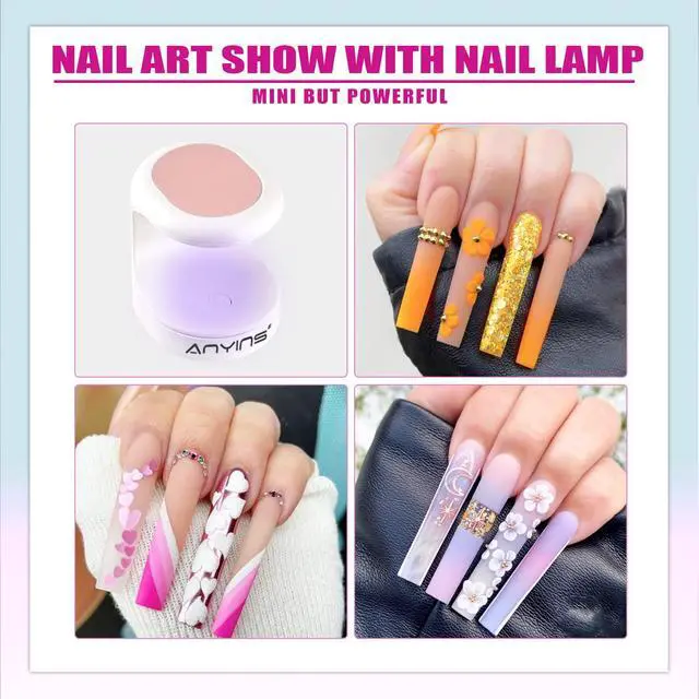 Alt view image 7 of 7 - Mini UV Light for Gel Nails, UV Light for Nails Nail Lamp Portable UV Nail Lamp 16W UV Lamp Professional UV Lamp for Gel Nails Innovative Nail Dryer for Nail Art