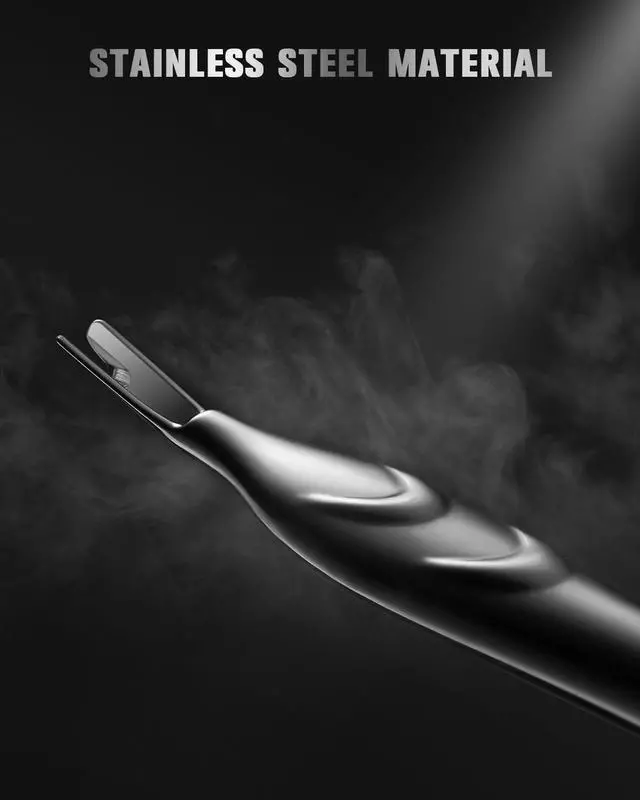 Alt view image 3 of 7 - Cuticle Pusher with Fork, 2-in-1 Cuticle Trimmer Nail Care Tool, Stainless Steel Cuticle Remover Tool for Manicures and Pedicures - Silver