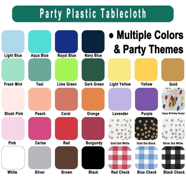 Alt view image 7 of 7 - White Plastic Tablecloths 2 Pack Disposable Table Covers 54 x 108 Inch Bridal Shower PEVA Vinyl Table Cloths for Picnic Birthday Wedding Banquet Parties 8 ft Rectangle Table Use