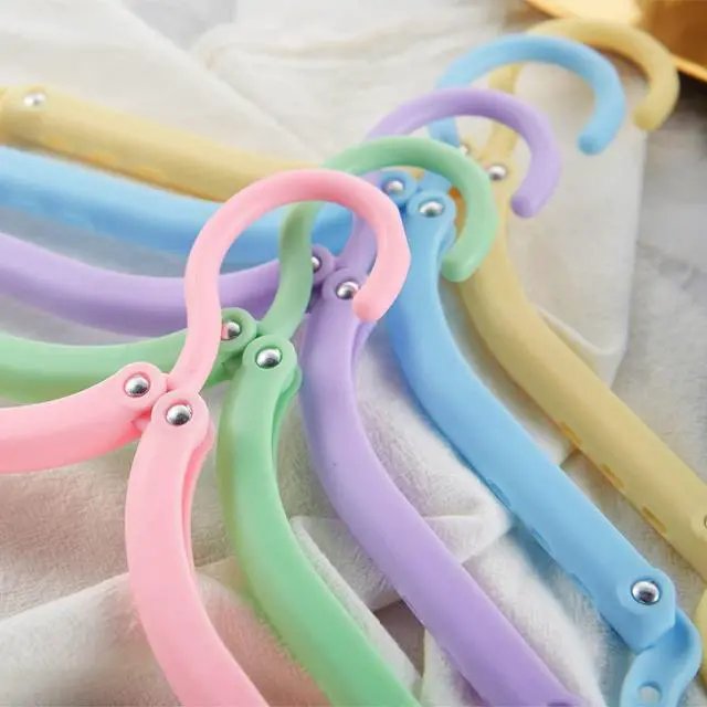 Alt view image 2 of 7 - 12pcs Travel Folding Hanger Household Multifunctional Portable Hanger