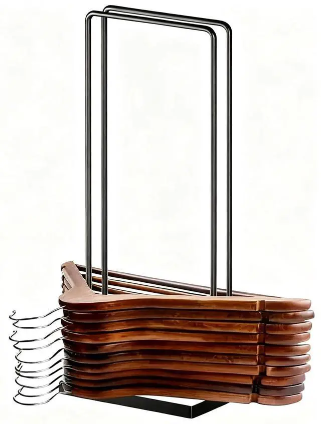 Main image of Hanger Organizer Stacker, Clothes Hanger Holder for Closet Laundry Room, Hangars Stacker Hold up 110 Wire Hangers for Storage Organizer, Hanger Rack Stand for Adult Child Velvet Pants Hangers