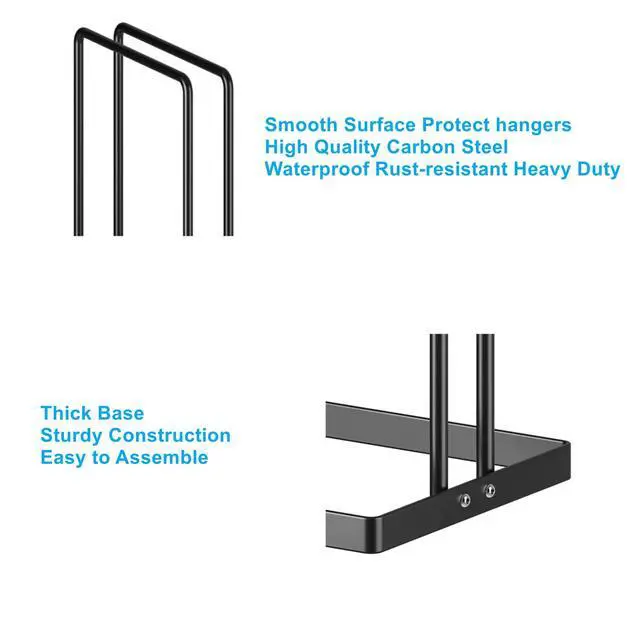 Alt view image 4 of 7 - Hanger Organizer Stacker, Clothes Hanger Holder for Closet Laundry Room, Hangars Stacker Hold up 110 Wire Hangers for Storage Organizer, Hanger Rack Stand for Adult Child Velvet Pants Hangers