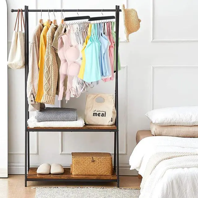 Alt view image 6 of 6 - 2 Pack Bra Hanger, Capacity Foldable Tank Top Hanger with 40 Hooks, Bra Hangers for Closet Organizer, Premium Wooden Space Saving Hangers Closet Organizers and Storage for Dorm & Apartment