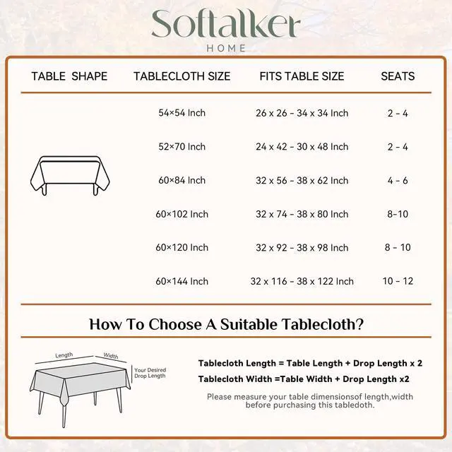 Alt view image 6 of 7 - Sage Green Outdoor Table Cloth Rectangle, Linen Textured Tablecloths Stain and Wrinkle Resistant Decorative Small Dining Table Cover Waterproof for Summer,Party,Birthday,Coffee,70x52 Inch