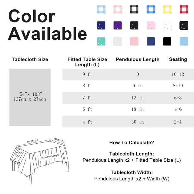 Alt view image 6 of 7 - 3 Pack Disposable Light Purple Tablecloth, Rectangular Lavender Plastic Table Cloths for Parties Disposable, 54x108 in Waterproof Tablecloth for Birthday Party Baby Shower Picnic Valentines