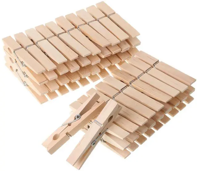 Main image of Large Wooden Clothes Pins, 2.9 Inch, 50 Pack