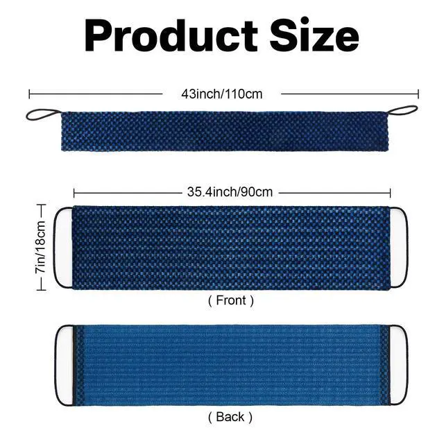 Alt view image 7 of 7 - Dual-Textured Exfoliating Washcloth Towel - Back Scrubber for Use in Shower Bath, Exfoliating Body Scrubber Exfoliator, Japanese Exfoliate Loofah Lufa Sponge Wash Cloth for Women Men