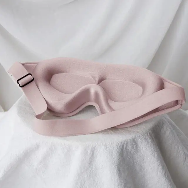 Alt view image 5 of 7 - Sleep Mask, 3D Deep Contoured Eye Covers for Sleeping, 99% Block Out Light Eye Mask,Zero Pressure Cup Blindfold for Men Women, with Adjustable Strap for Sleeping, Yoga, Traveling (Pink)