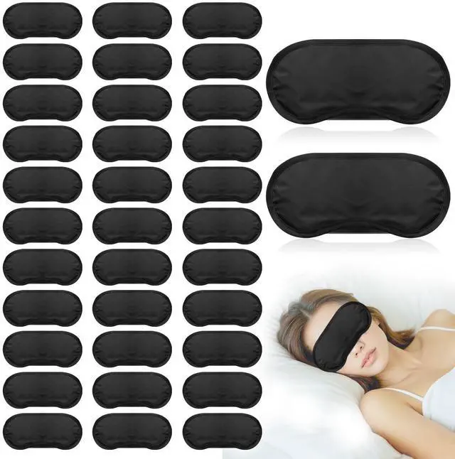 Main image of 40 Pcs Eye Mask Sleep Masks Bulk Blindfolds for Team Building Party Games with Nose Pad and Adjustable Strap for Women Men 4 Layers Black Blindfold Sleeping Mask