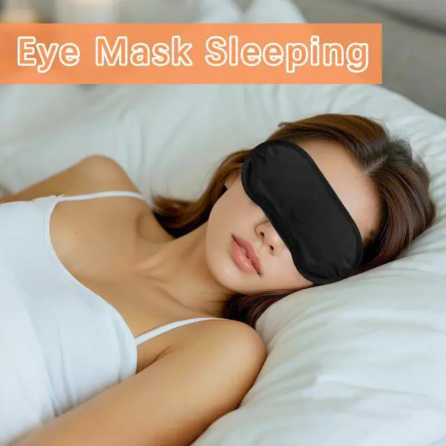 Alt view image 7 of 7 - 40 Pcs Eye Mask Sleep Masks Bulk Blindfolds for Team Building Party Games with Nose Pad and Adjustable Strap for Women Men 4 Layers Black Blindfold Sleeping Mask