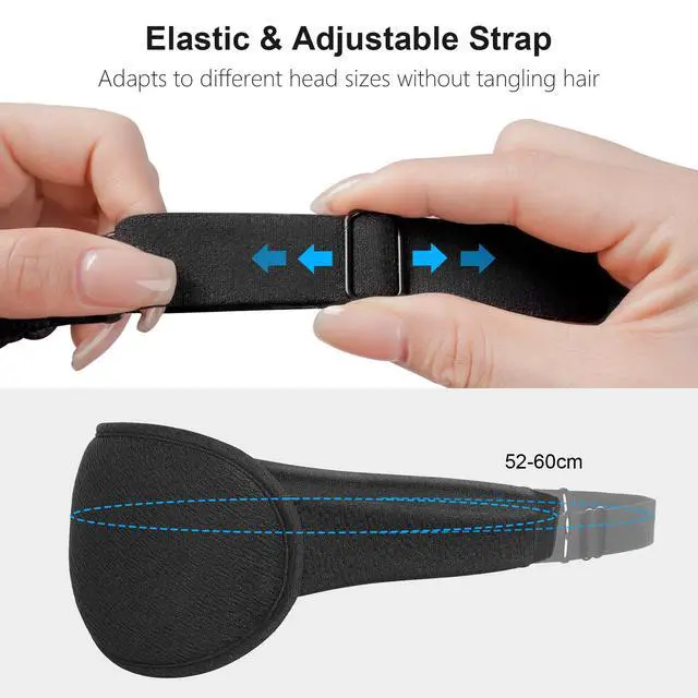 Alt view image 7 of 7 - 100% Blackout Sleep Eye Mask for Women Men, Zero Pressure Sleeping Mask - Ergonomic Design 3D Cutout Eye Movement and Eyelash Friendly Night Blindfold, Ultra Soft Comfortable for Sleeping