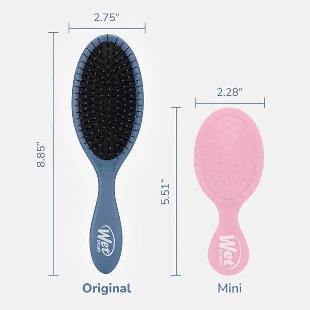 Alt view image 4 of 7 - Original Detangler Hair Brush, Elemental Blue, Ultra-Soft IntelliFlex Bristles, Detangling Bristles Glide Through Tangles (Wet Dry & Damaged Hair), Women & Men