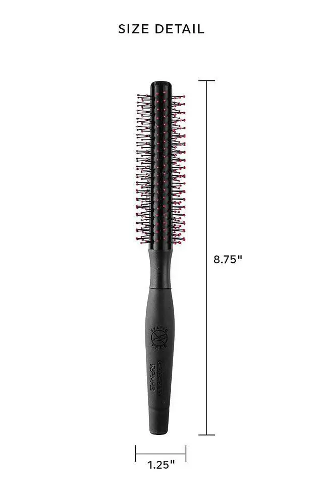 Alt view image 6 of 7 - Static Free RPM 8 Row Round Hair Brush - Curling, Blow Drying, Detangling and Styling Wet or Dry, Suitable for All Hair Types