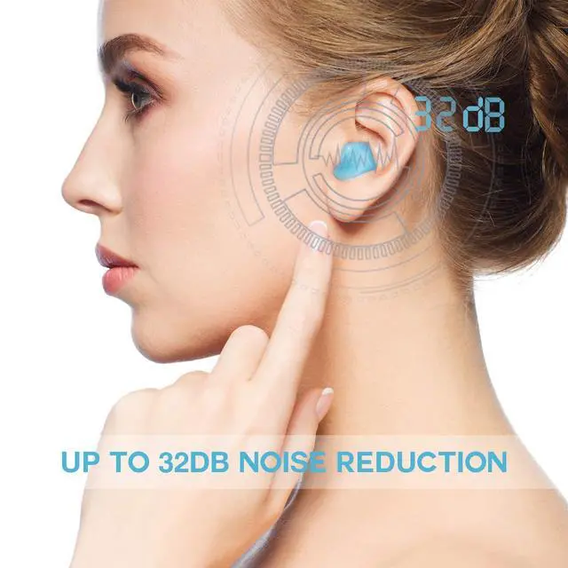 Alt view image 2 of 7 - Ear Plugs for Sleeping - Vegpoet Reusable Moldable Silicone Earplugs Noise Cancelling Reduction for Concerts, Swimming, Shooting, Snoring, Airplane, Musicians, Motorcycle, 12 Pack