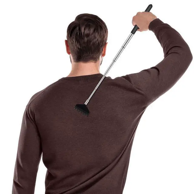 Alt view image 6 of 7 - 6 Pack Extendable Back Scratcher - Portable Telescoping Metal Back Scratchers/Hand Massager with Soft Rubber Handles for Thanksgiving, Birthday, Christmas Gifts