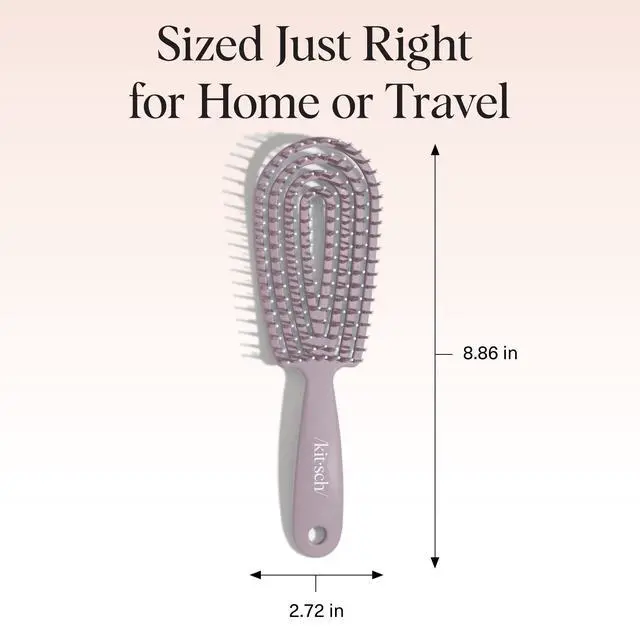 Alt view image 5 of 7 - Hair Brush Detangler Flexi Flow Hair Brush for Women, Men & Kids | Detangling Brushes for Curly Hair with Bendable Frame, Bounce Curl Defining Brush for Wet or Dry Strands - Soft Violet