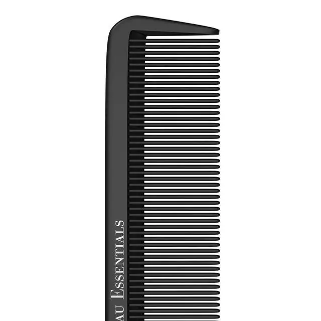 Alt view image 7 of 7 - Professional 8.8 Inch Tail Comb - Black Carbon Fiber And Stainless Steel Pintail - Anti Static And Heat Resistant Teasing Lightweight Comb For All Hair Types