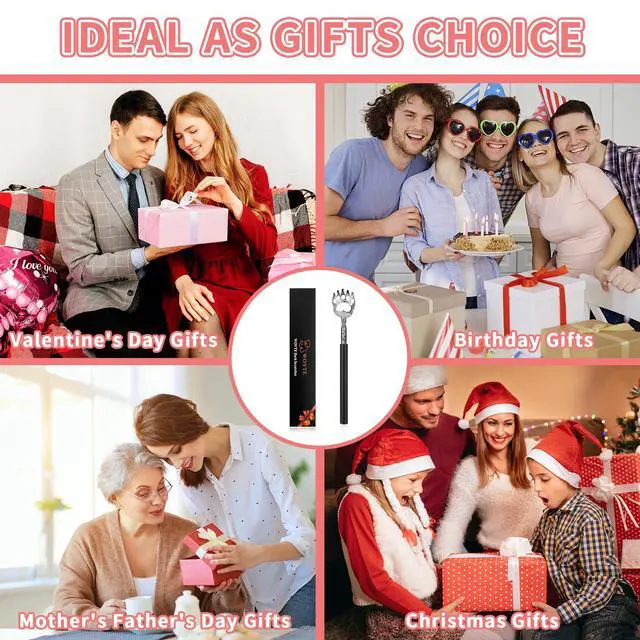 Alt view image 2 of 7 - Bear Claw Extendable Back Scratcher for Men Women, Fathers Day Mothers Day Gifts for Mom Dad Him Her, Anniversary Birthday Gifts for Men Women Mom Dad Husband
