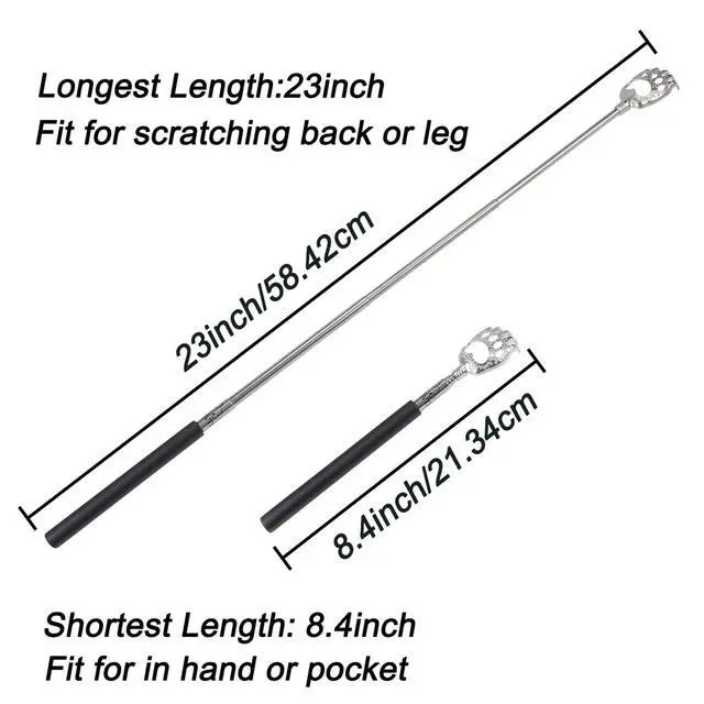Alt view image 3 of 7 - Bear Claw Extendable Back Scratcher for Men Women, Fathers Day Mothers Day Gifts for Mom Dad Him Her, Anniversary Birthday Gifts for Men Women Mom Dad Husband