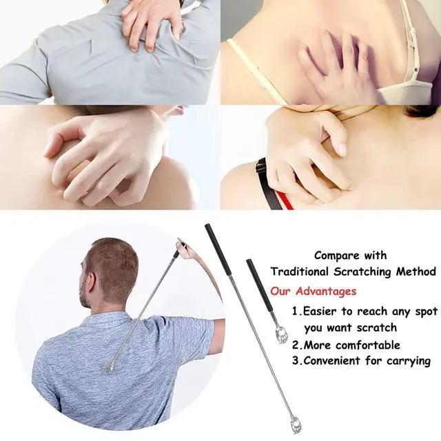 Alt view image 7 of 7 - Bear Claw Extendable Back Scratcher for Men Women, Fathers Day Mothers Day Gifts for Mom Dad Him Her, Anniversary Birthday Gifts for Men Women Mom Dad Husband