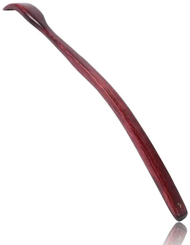 Main image of Oversized Wooden Back Scratcher: 18'' Extended Curved Handle for Better Reach, Handcrafted to Perfection, Instant Itch Relief, Gentle on Skin Leave No Scratch Marks (Brown)