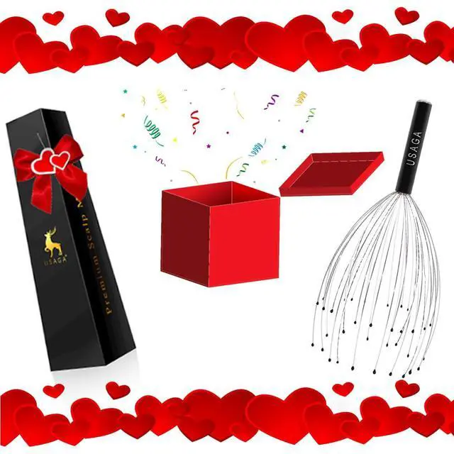 Alt view image 3 of 7 - 36 Fingers Head Massager Scalp Massager Head Scratcher, Stocking Stuffers Gift for Scalp Body Relaxing (Black)