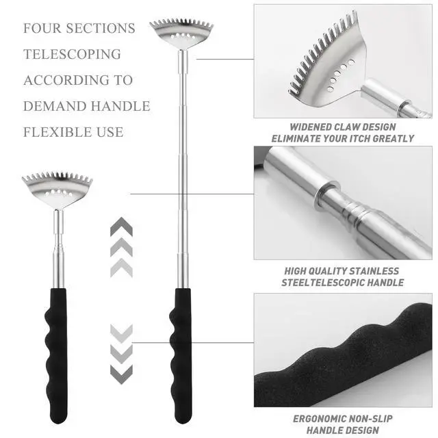 Alt view image 5 of 7 - Head Massager Back Scratcher, 20 Fingers Head Scratcher Scalp Massager & Back Scratcher for Men Women, Christmas Gift Stocking Stuffers for Deep Relaxation, Hair Stimulation