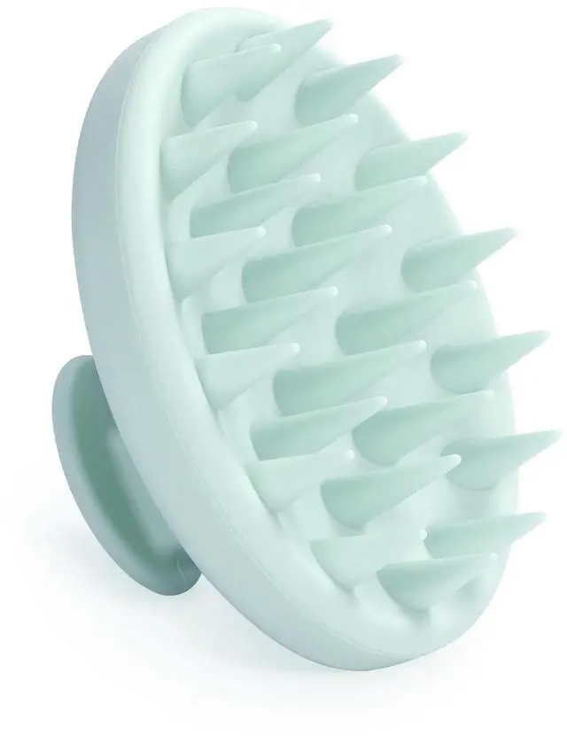 Main image of Silicone Scalp Massager, Scalp Scrubber for Hair Growth with Soft Bristles, Scalp Exfoliator Brush Dandruff Removal Shampoo Brush for Wet Dry Scalp Care (Mint Green)