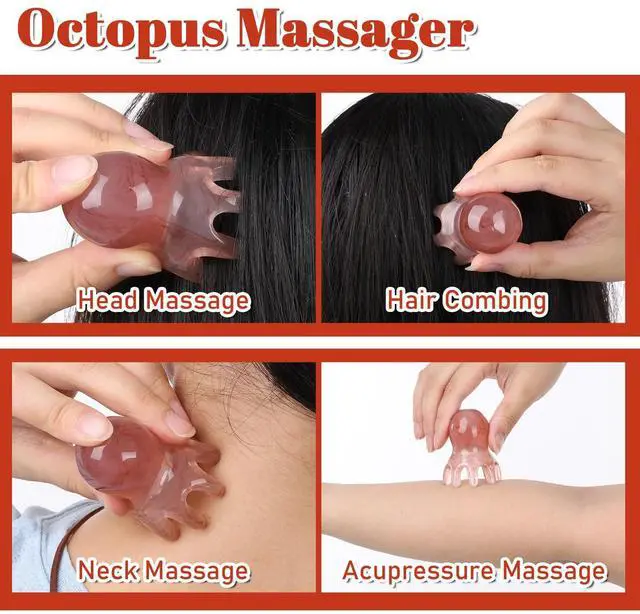 Alt view image 3 of 7 - 2 Pcs Head Massage Comb, Manual Scalp Massage Tool for Head and Body Relaxation Portable Acupressure Massager for Home Office