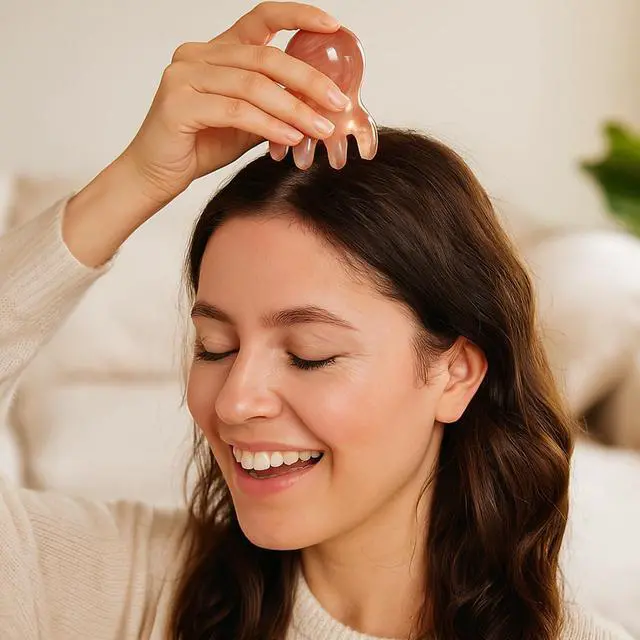 Alt view image 4 of 7 - 2 Pcs Head Massage Comb, Manual Scalp Massage Tool for Head and Body Relaxation Portable Acupressure Massager for Home Office