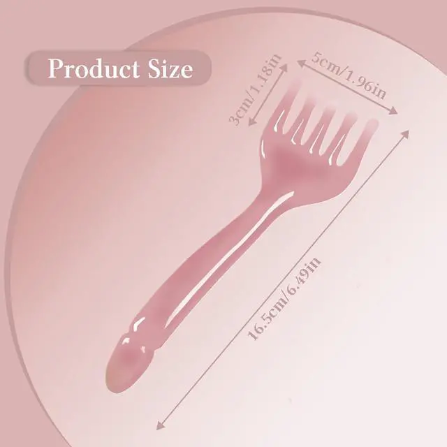 Alt view image 5 of 7 - Scalp Massager Handheld Comb Resin Relax Massage Tool - Manual Relaxation Tool for Soothing Head Massage - Set of 2