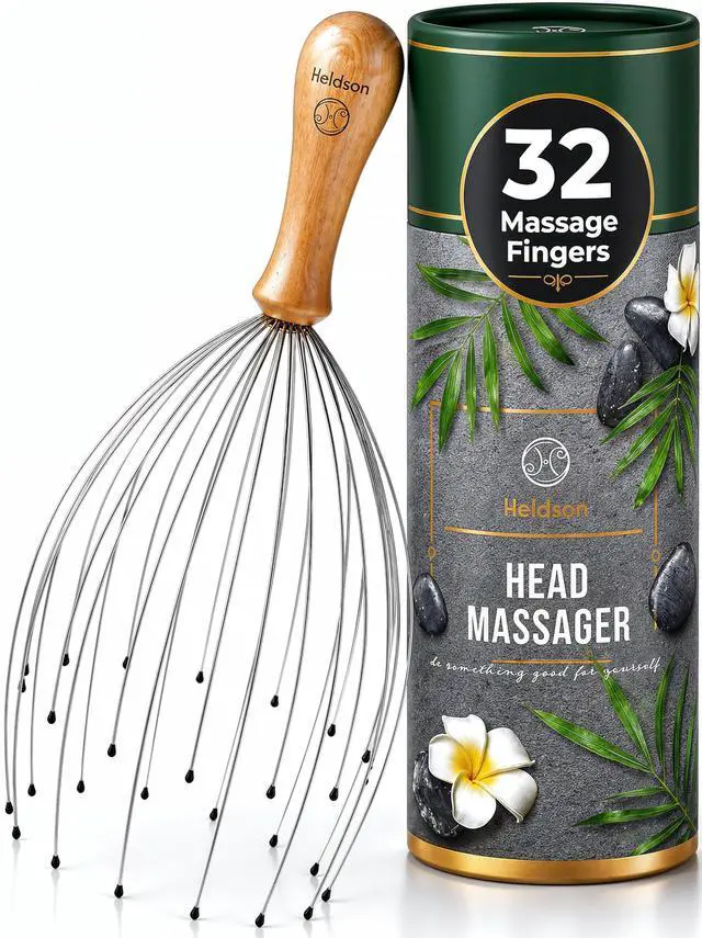 Main image of Premium Wire Head Massager Scalp Massager Tool - 32 Fingers Octopus Scratcher - Stress Relax Tickler - Hair Massagers Whisk - Headspa Equipment - Headscratcher Tickle Tools - Gift Men, Women