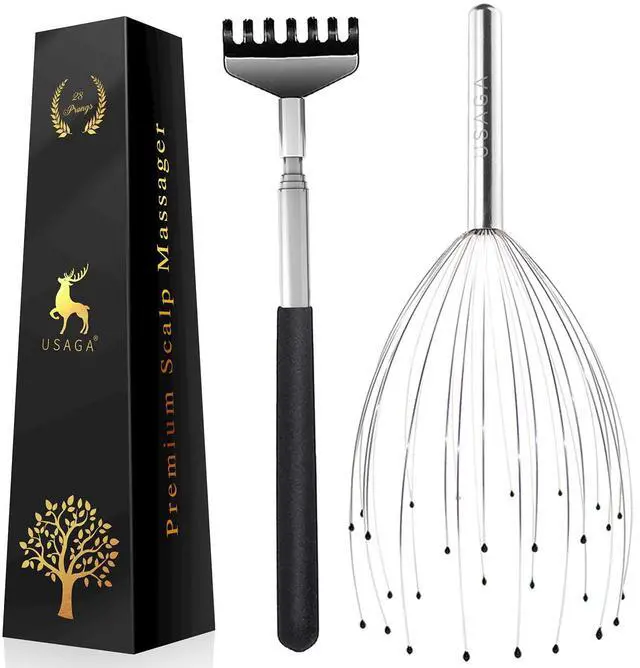 Main image of 28 Fingers (3rd Generation) Head Massager, Scalp Massager, Head Scratcher, Extendable Back Scratcher for Stress Relief, Hair Stimulation and Body Relaxing