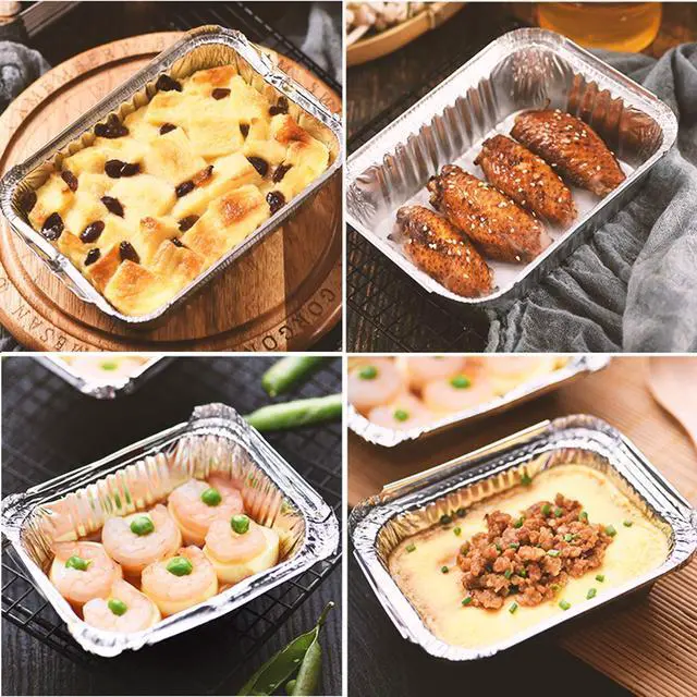 Alt view image 6 of 7 - (50 Pack) 1Lb mini Loaf Pans Heavy Duty Disposable Aluminum Foil Bread Tins Standard Size 6" X 3.5" X 2.5" Oven Safe Sturdy Small Bread Tin Pans 1 Pound Loaf Pans