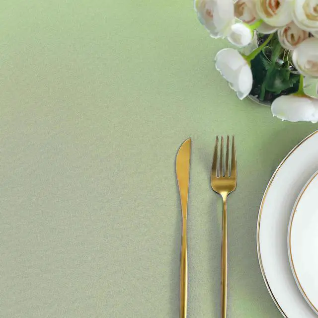 Alt view image 7 of 7 - Sage Green Square Tablecloth - 54 x 54 Inch Light Green Wrinkle Free Waterproof Polyester Table Cloths, Spillproof 210 GSM and Washable Table Cover for Party, Banquet, Rectangle/Oblong