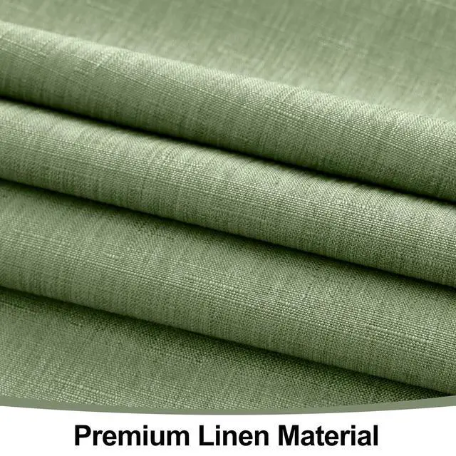 Alt view image 5 of 7 - Rectangle Table Cloth Linen Textured, Waterproof Spillproof Anti-Wrinkle Burlap Tablecloth, Washable Decorative Fabric Table Cover for Dining, Party, Banquet, 52 x 70 Inch, Sage Green