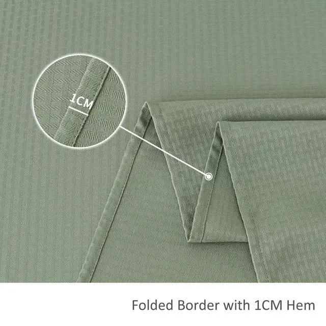 Alt view image 6 of 7 - Rectangle Tablecloth Weaved Pattern Waterproof Spillproof Wrinkle Free Table Cloth, Kitchen Dining Tabletop Decoration, Fabric Table Cover for Holiday Parties, 52 x 70 Inch, Sage Green