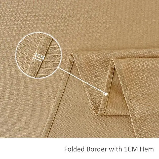 Alt view image 6 of 7 - Rectangle Tablecloth Weaved Pattern Waterproof Spillproof Wrinkle Free Table Cloth, Kitchen Dining Tabletop Decoration, Fabric Table Cover for Holiday Parties, 52 x 70 Inch, Beige