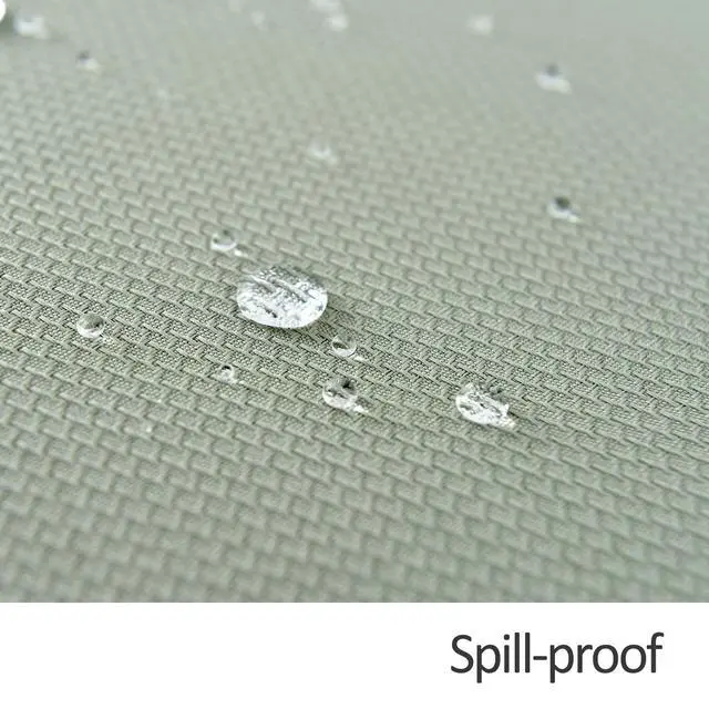 Alt view image 5 of 7 - Rectangle Textured Tablecloth Waterproof Spillproof Wrinkle Free Table Cloth, Kitchen Dining Tabletop Decoration, Fabric Table Cover for Outdoor and Indoor Use, 52 x 70 Inch, Sage Green