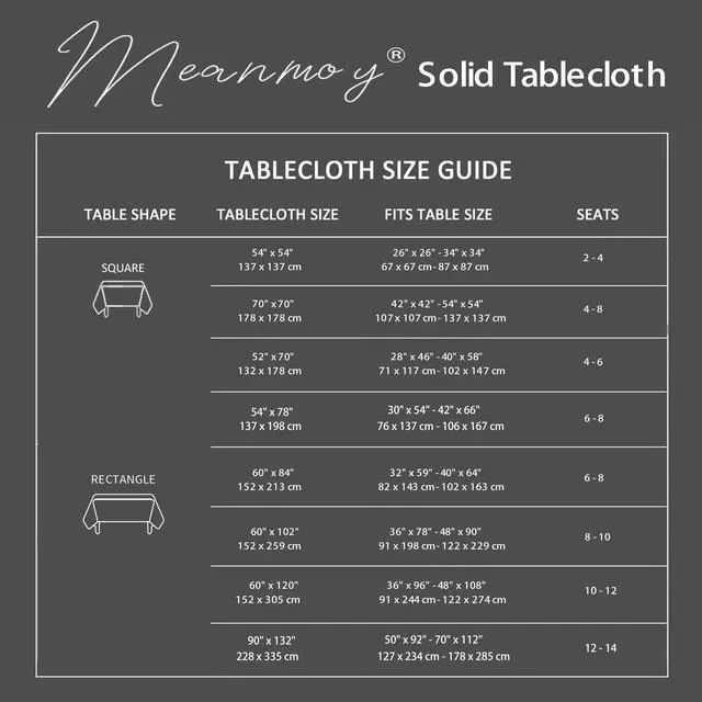 Alt view image 6 of 7 - Baby Blue 210 GSM Water & Stain Resistant Square Tablecloth - Solid 54 x 54 Inch Rectangle Table Cloth Cover in Wrinkle Free Washable Wipe Clean Polyester Fabric for Wedding, Party, Banquet