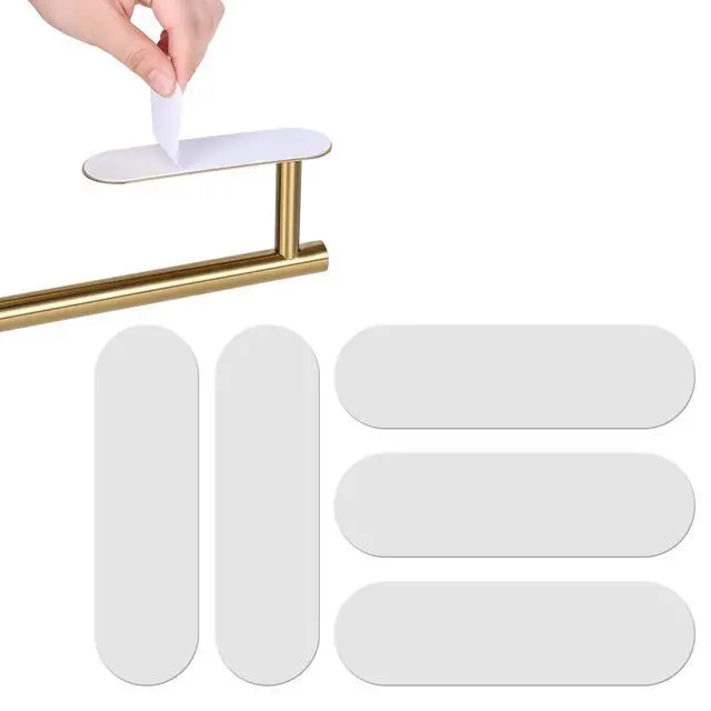 Main image of 5-Pack Self-Adhesive Replacement Strips for Under-Cabinet Paper Towel Holders, 5.65 x 1.7 inches