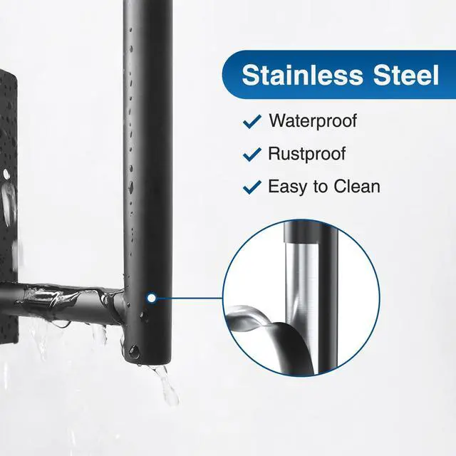 Alt view image 3 of 6 - Paper Towel Holder - Self-Adhesive or Drilling, Matte Black Wall Mounted Rack - SUS304 Stainless Steel Kitchen Roll Dispenser Under Cabinet