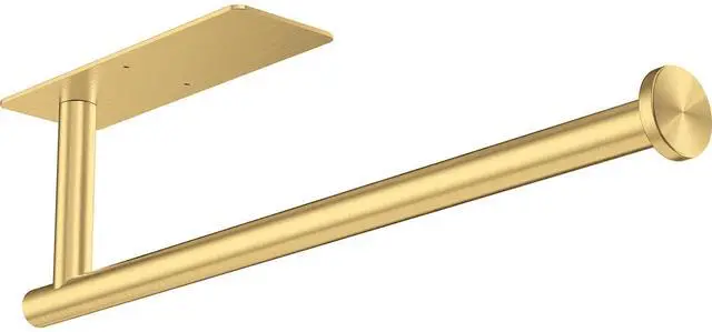 Main image of Gold Paper Towel Holder Under Cabinet, Self Adhesive Paper Towel Roll Holder Stick on Wall, Stainless Steel Towel Paper Holder for Kitchen Bathroom
