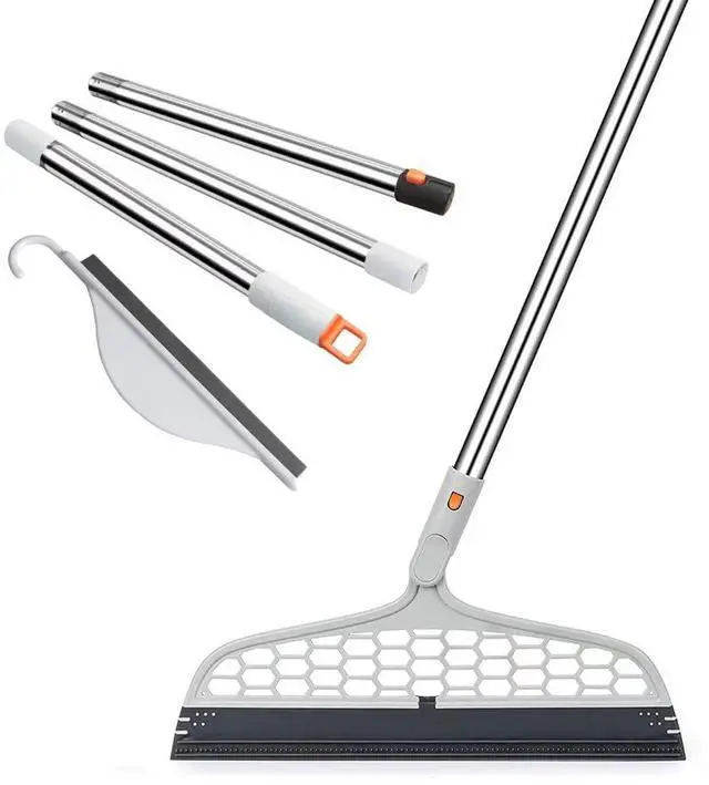 Main image of Upgraded Magic Broom, 4 in 1 Sweeper Pet Hair Remover with a Mini Squeegee, Easily Cleans The Floor Surface & Remove Dirt and Hair, for Kitchen Bathroom Cleaning Tools