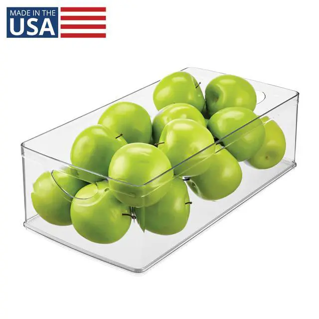 Alt view image 2 of 7 - Stackable Clear Plastic Extra Long Storage Bin