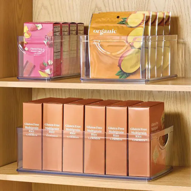 Alt view image 3 of 7 - Stackable Clear Plastic Extra Long Storage Bin
