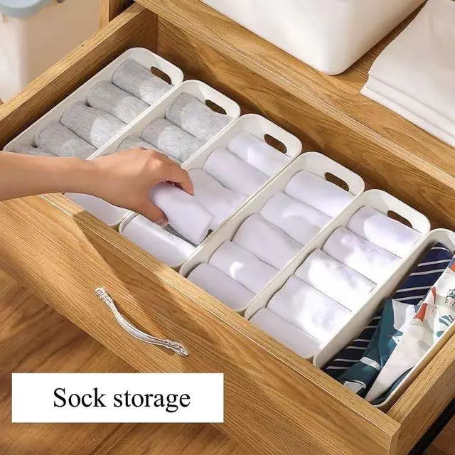 Alt view image 6 of 7 - Multi-purpose small storage bins, Storing phone cases, socks, stationery,small items. PP plastic,Organizer and Storage for Sinks,Bathroom, Bedrooms, Vanity tablesKitchens.10.5x 3.9x 3.5 Inch (3)