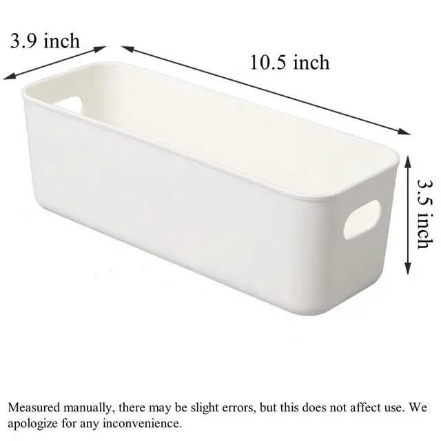 Alt view image 7 of 7 - Multi-purpose small storage bins, Storing phone cases, socks, stationery,small items. PP plastic,Organizer and Storage for Sinks,Bathroom, Bedrooms, Vanity tablesKitchens.10.5x 3.9x 3.5 Inch (3)